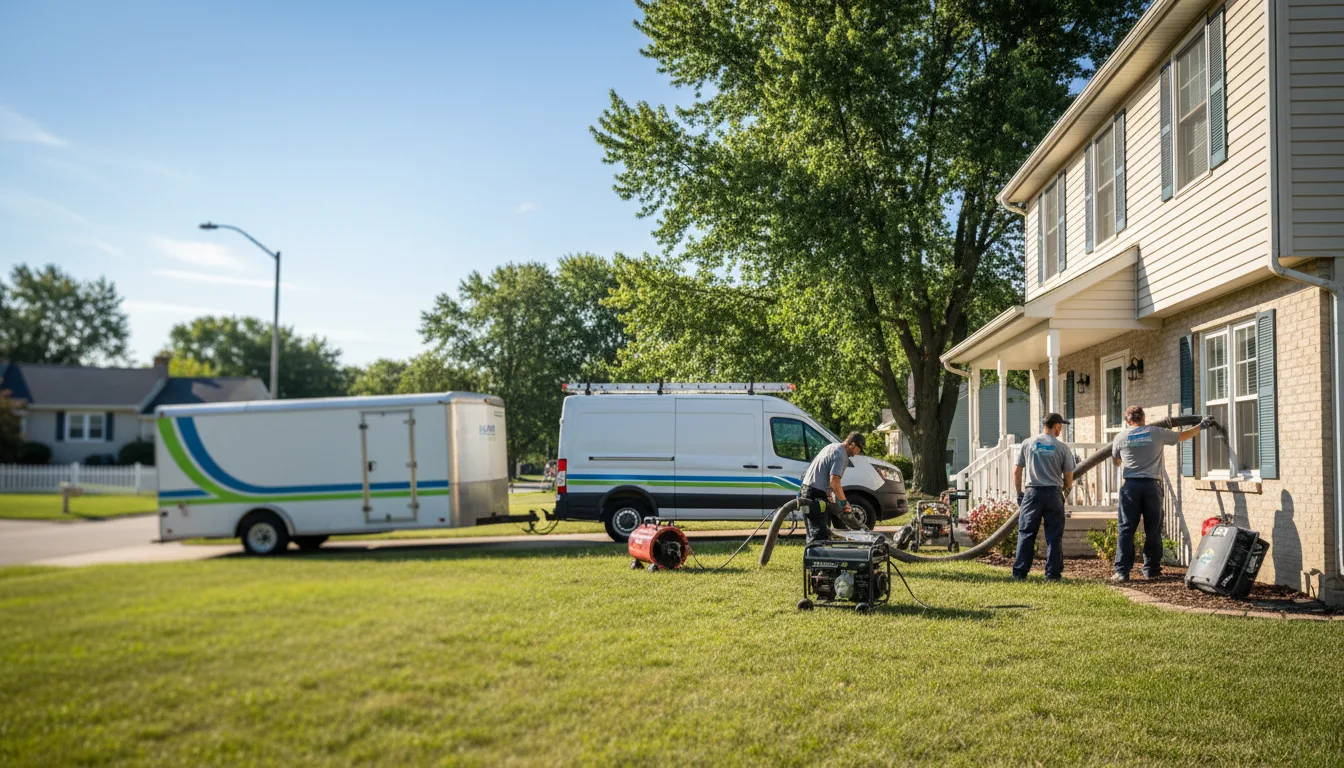 Flooded Basement Restoration And Cleanup With Repair in Warsaw, IL near me